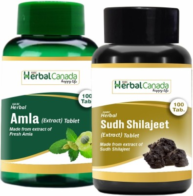 Herbal Canada Karela (100 Tablets) + Ashwagandha (100 Tablets) | Healthy Combo Pack(Pack of 2)