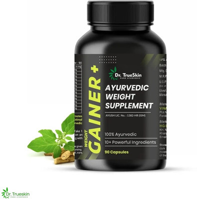 Dr.TrueSkin Weight Gainer+ Capsules for Daily Strength Refill 90CAPS(90 Capsules)