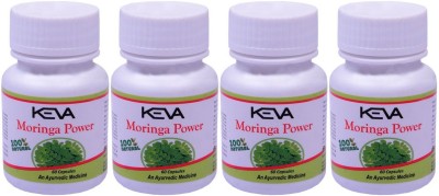 KEVA MORINGA POWER(60 CAPSULE,500MG):Antioxidants protect cells from oxidative damage(Pack of 4)