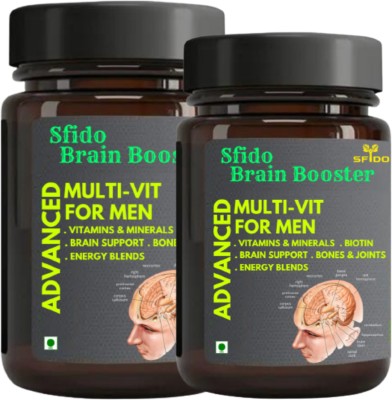 hindustan herbal Sfido Brain Booster, Memory and Focus, Increase Study Power, Capsule,(Pack of 2)