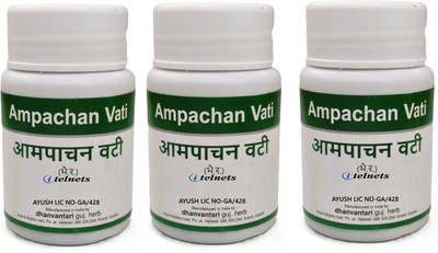 ITELNETS Dhanvantari Ampachan Vati Tablets (3 x 60T Each)(180 Tablets)