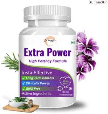 Dr.TrueSkin Extra Power Capsules With Root-Based Energy Boost(30 Capsules)