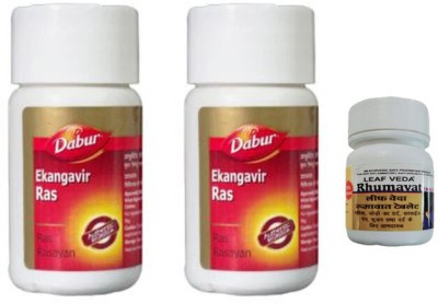 Dabur Ekangvir Ras for dosage With Leaf Rhumawat 20 Tab(Pack of 3)