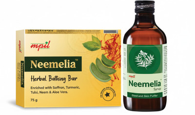 mpil Neemelia's for Skincare Blood Purification & Herbal Cleansing(Pack of 2, 450 ml, 75 g)