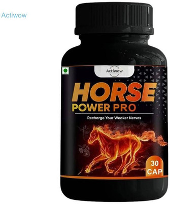 ACTIWOW Horse Power Pro Capsule Fights fatigue & boosts combo power DFE32E(30 Capsules)