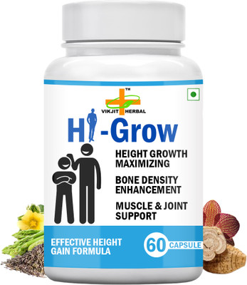 VIKJIT HERBALS HI-GROW CAPSULE Effective Height Gain Formula(60 Capsules)