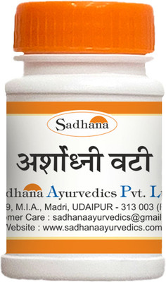 Sadhana Ayurvedics Arshodhni vati-10 Gm/Used in Piles of both Bleeding & Non-Bleeding(Pack of 3, 10 g, 10 g, 10 g)