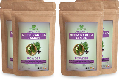 Tanyatrapt Neem Karela Jamun Powder for Healthy Blood Sugar Support (4x100g)(Pack of 4, 400 g)