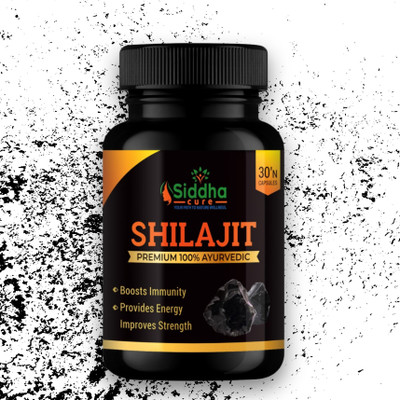 Siddha cure Shilajit Booster – Herbal Capsules for Natural Formula for Strength & Immunity(30 Capsules)