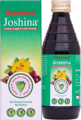 Hamdard Joshina Syup|200 ml|Helps manage Cough, Cold & Sore Throat |Natural|Pack of 1(200 ml)