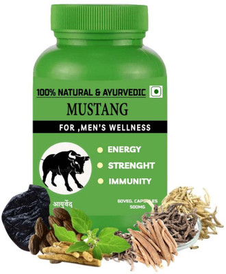 PROPKAR AYURVEDA Mustang 60Veg Capsules Pack of 1(60 Capsules)