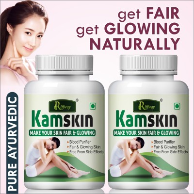 Riffway Kamskin Health Solution Skin Capsule Prevents Dark Spots & Acne(Pack of 2)