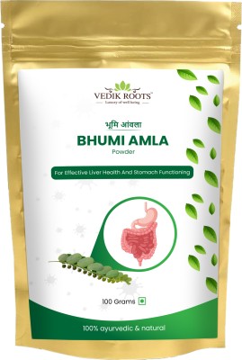 Vedikroots Bhumi Amla Powder Churn For Healthy Liver Functioning And Digestive 100Gm