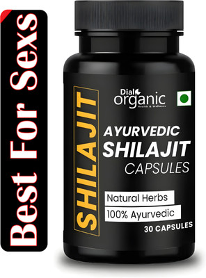 dial organic Shilajit Capsule – Pure & Natural Energy, Strength & Stamina Booster for Men(30 Capsules)