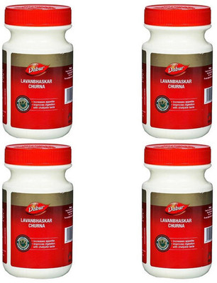 Dabur Lavanbhaskar Churna Powder 120g For Indigestion and Acidity(Pack of 4, 480 g)