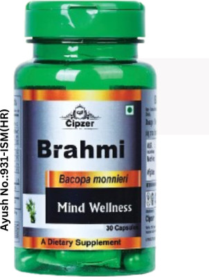 CIPZER Brahmi Capsule – Brain Health & Mental Clarity(Pack of 2, 30 Capsules)