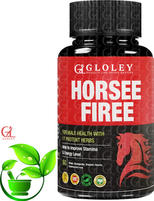 GLOLEY Horse Gentle Orignal Capsule With Fire Ayurveda Blend Tablets(60 Capsules)