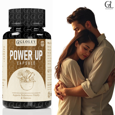 GLOLEY Power Up Orignal Herbal Stamina Care Formula With Horse Strength And Fire(60 Capsules)