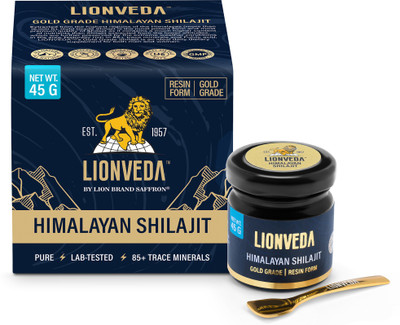 LIONVEDA 45g Original Himalayan Shilajit Resin for Men,Stamina,Power & Gym-Pure & Natural(45 g)