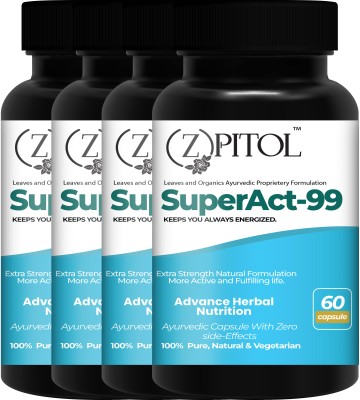 ZPITOL Super Act Health Power Medicine For Men _ Good For Health Stay All Day Active(Pack of 4)