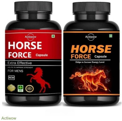 ACTIWOW Horse Force Capsule Combo Enhance Vitality Naturally FFF30R A01(30 Capsules)