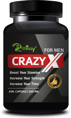 Riffway Crazy X _ Herbal Formula Stamina Capsule For Better Strength(30 Capsules)