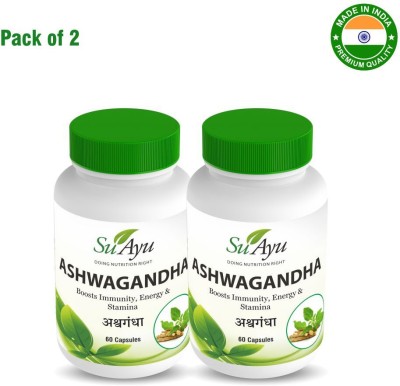 suayu Ashvagandha 60 Capsules(Pack of 2)