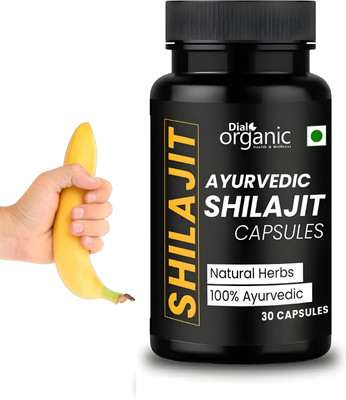 dial organic Shilajit Capsules for Men – Energy, Power & Stamina Booster for Performance(30 Capsules)