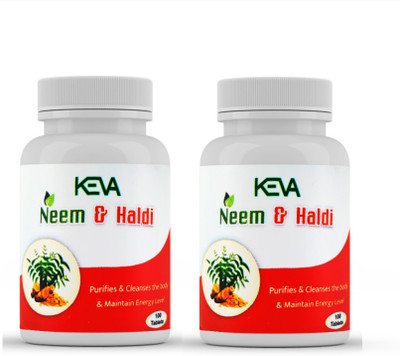 KEVA Neem & Haldi Synergy For Immunity and Skin Support (Pack Of 2)(Pack of 2, 200 Tablets)