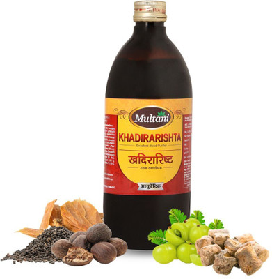 Multani Khadirarishta Liquid|Useful in Itching, Skin Diseases & Anemia - 680ml(680 ml)