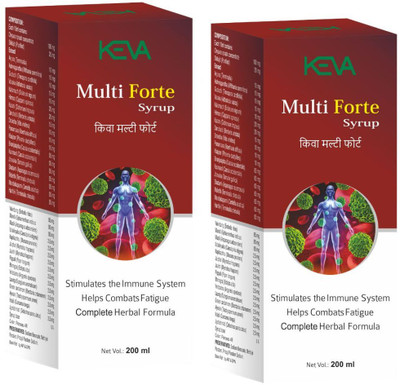 KEVA Multi Forte Syrup for Boost of Energy(Pack of 2, 200 ml)