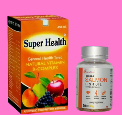 Super health GDFD SUPER Tonic | For General Health(Pack of 2, 450 ml, 30 Capsules)