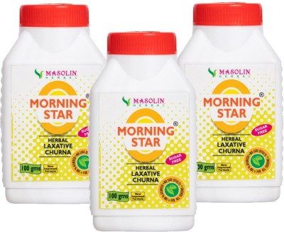 masolin MORNING STAR CHURAN HERBAL LAXATIVE FOR CONSTIPATION RELIEF 100GM(PACK OF 3)(Pack of 3)