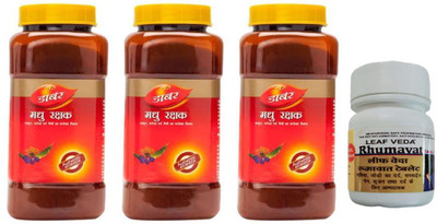 Dabur Madhu Rakshak for Sugar With Leaf Rhumawat 30 Tab(Pack of 4, 750 g)