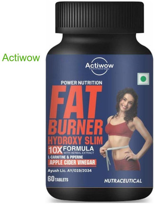 ACTIWOW Fat Burner Tablets for Effective Weight Loss & Healthy BodyY01(60 Tablets)