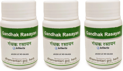 ITELNETS Dhanvantari Ekangvir Ras Tablets (3 x60T Each)(180 Tablets)