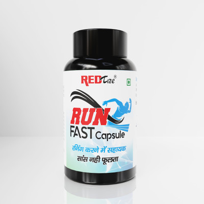 Redtize ERT78 RUN FAST CAPSULE AYURVEDIC MUSCLE STRENGTH AND RESPIRATION(60 Capsules)