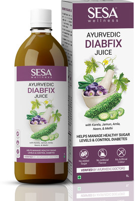 SESA DIABFIX Juice | Manages Healthy Sugar Levels | Aids Control Diabetes | 1 Ltr(1 L)
