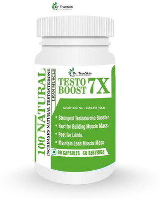 Dr.TrueSkin Testo Boost 7X Capsules with Natural Herbs for Hormonal Health(30 Capsules)