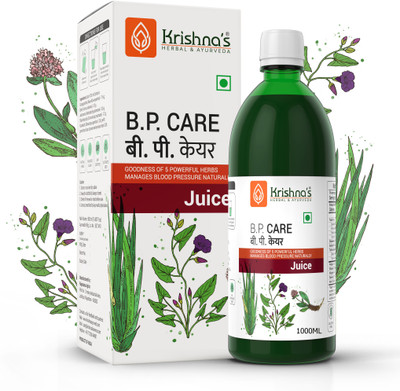 Krishna's Herbal & Ayurveda B.P. Care Juice | Helps in Controlling High Blood Pressure | Boosts Metabolism(1000 ml)