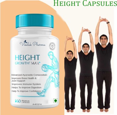 visalak pharma Height Growth Max Plus capsules Looks taller Ayurvedic capsule