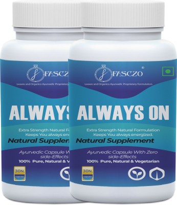 Fasczo Always On Health Power Capsule For Men ! Stay Active All Day ! Effective Result(Pack of 2)