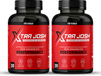 Nirvasa Xtra Josh Tablet for Men Boost Stamina & Strength(Pack of 2, 60 Tablets)
