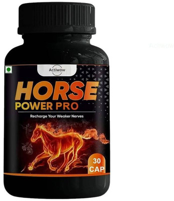ACTIWOW Horse Power Pro Capsule Boosts stamina, power & drive TY63RT(30 Capsules)