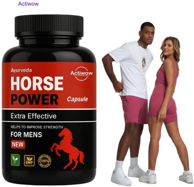 ACTIWOW Horse Power Capsule Herbal Immune Booster for Wellness Hileo25 B02(30 Capsules)