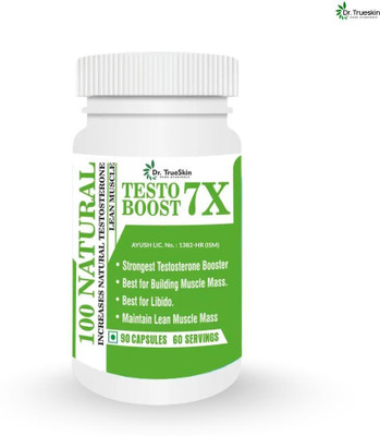 Dr.TrueSkin Testo Boost 7X Capsules Improve Strength, Stamina & Recovery(30 Capsules)