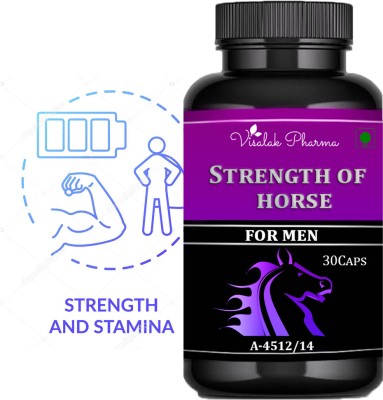 visalak pharma Strength Of Horse Capsule helps to improve stamina, strength and power