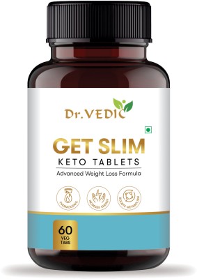 Dr.Vedic Keto Fat Burner Tablets | Supports Keto Diet & Weight Management(60 Tablets)