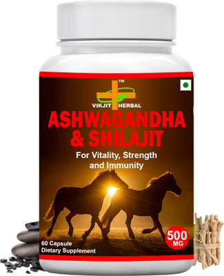 VIKJIT HERBALS ASHWAGANDHA & SHILAJIT CAPSULE(60 Capsules)