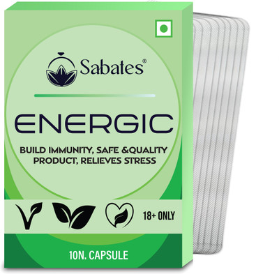 Sabates ENERGIC Capsule For Men / Blend Of Natural Elements For Overall Well Being(Pack of 9, 90 Capsules)